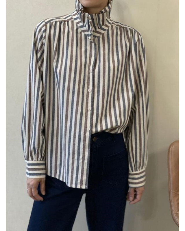 Chemisier M845-705 IT HIPPIE Marron