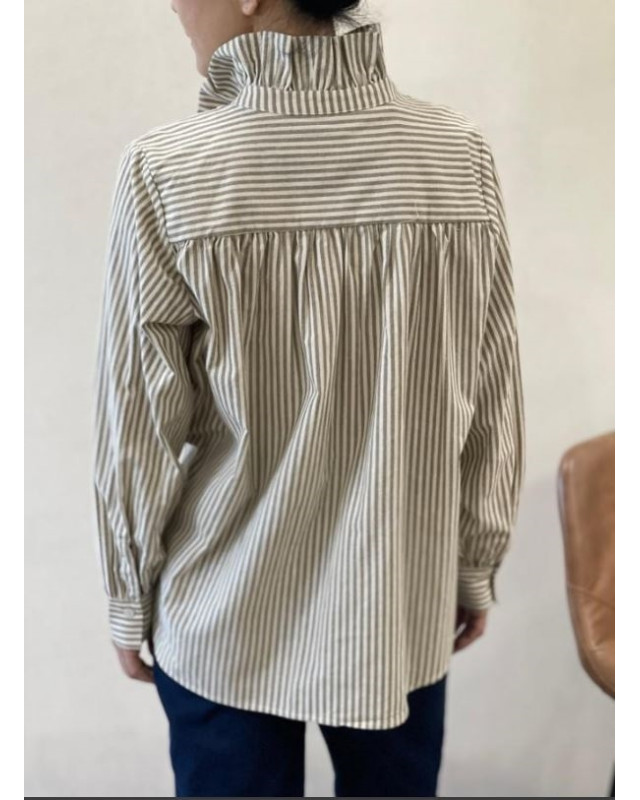 Chemisier M845-5 IT HIPPIE Kaki