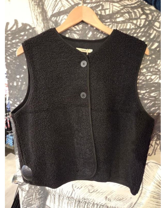 Gilet sans manche K202-384 IT HIPPIE Noir