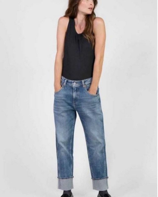 jeans 400/60 girlfriend LE TEMPS DES CERISES BLEU