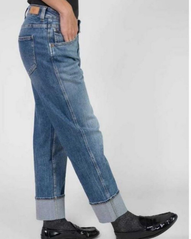 jeans 400/60 girlfriend LE TEMPS DES CERISES BLEU