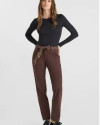 Pantalon Chino Kristin LE TEMPS DES CERISES black coffee