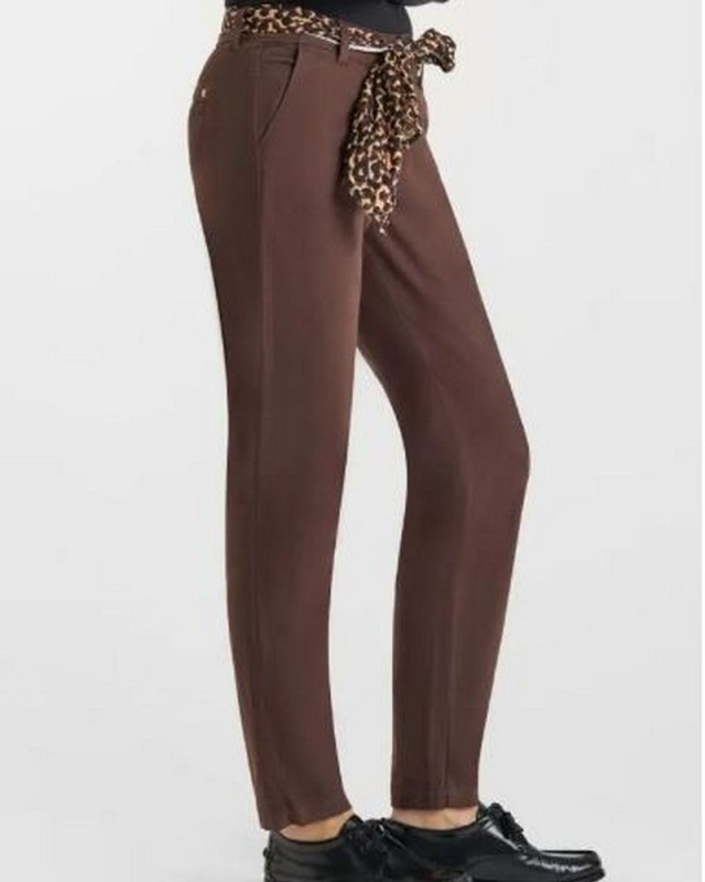 Pantalon Chino Kristin LE TEMPS DES CERISES black coffee