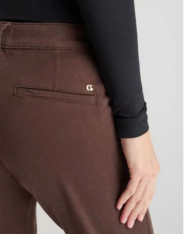 Pantalon Chino Kristin LE TEMPS DES CERISES black coffee