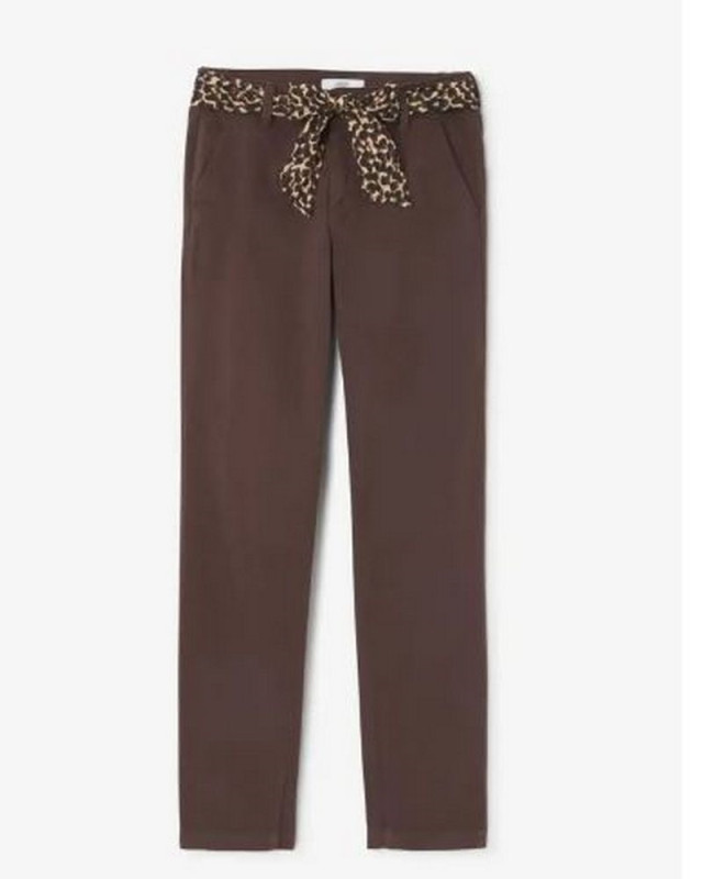 Pantalon Chino Kristin LE TEMPS DES CERISES black coffee