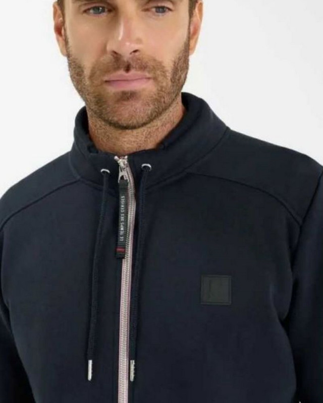 Sweat zippé olago LE TEMPS DES CERISES Marine