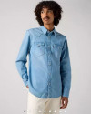 Chemise western LEVIS STRAUSS light indigo - worn in