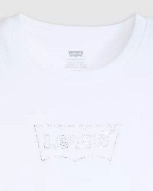 Tee shirt motif strass LEVI STRAUSS Blanc