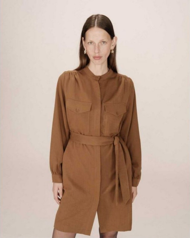 Robe courte serbia GRACE ET MILA Kaki