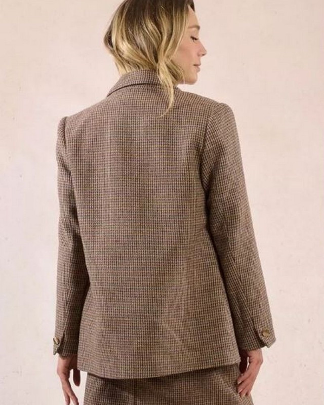 Veste blazer P1820DN MOLLY BRACKEN Marron