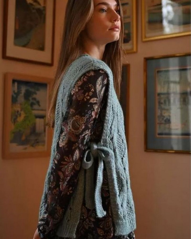 Pull sans manche LA1791DN MOLLY BRACKEN aqua bleu