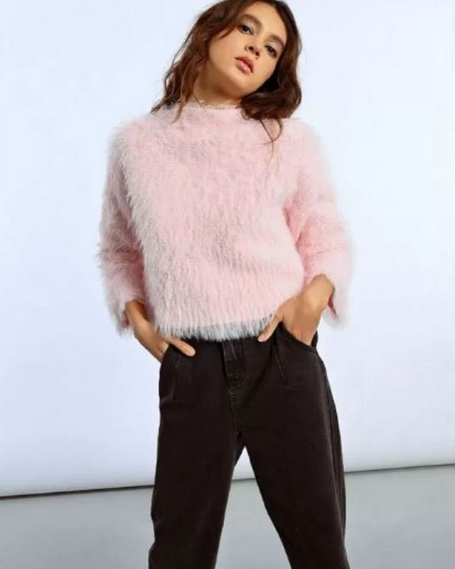 Pull en maille LAL621DH MOLLY BRACKEN rose clair