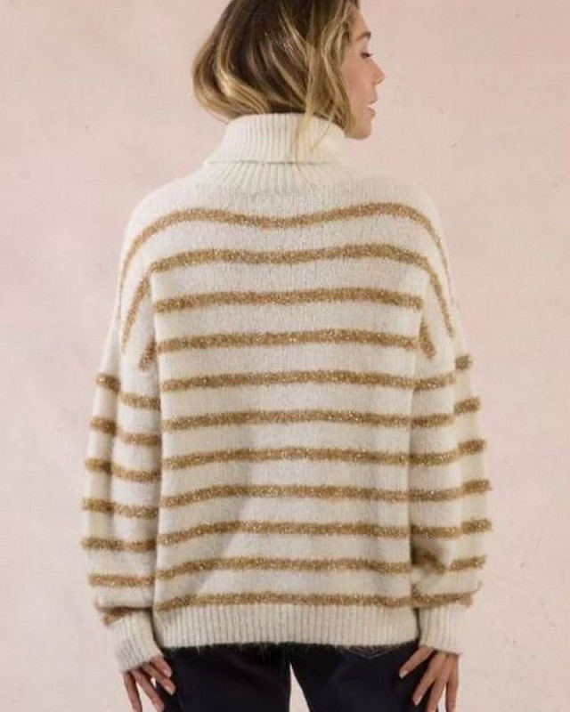 Pull en maille LA1817DH MOLLY BRACKEN ecru/beige