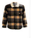 Veste courte Tjm check teddy overshirt ext TOMMY HILFIGER black / buffalo check
