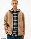 Sweat polaire DM0DM19224 Tjm reg badge teddy TOMMY HILFIGER coastal taupe