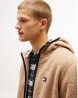 Sweat polaire DM0DM19224 Tjm reg badge teddy TOMMY HILFIGER coastal taupe