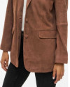 Veste blazer 14107717 visuede VILA downtown brown
