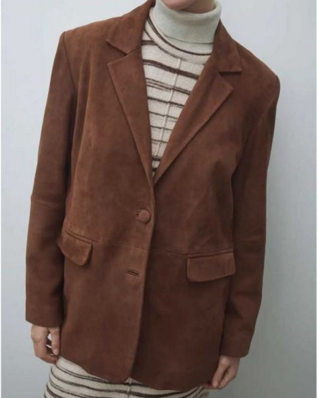 Veste blazer 14107717 visuede VILA downtown brown