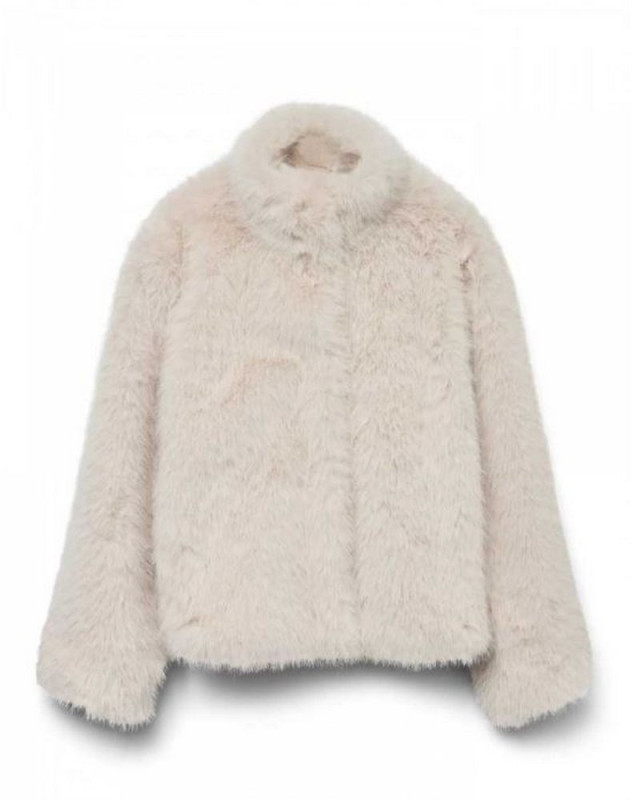 veste fausse fourrure 10315328 vmmonroe VERO MODA Beige