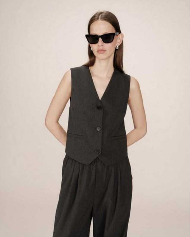 Gilet sans manche Sister GRACE ET MILA Gris