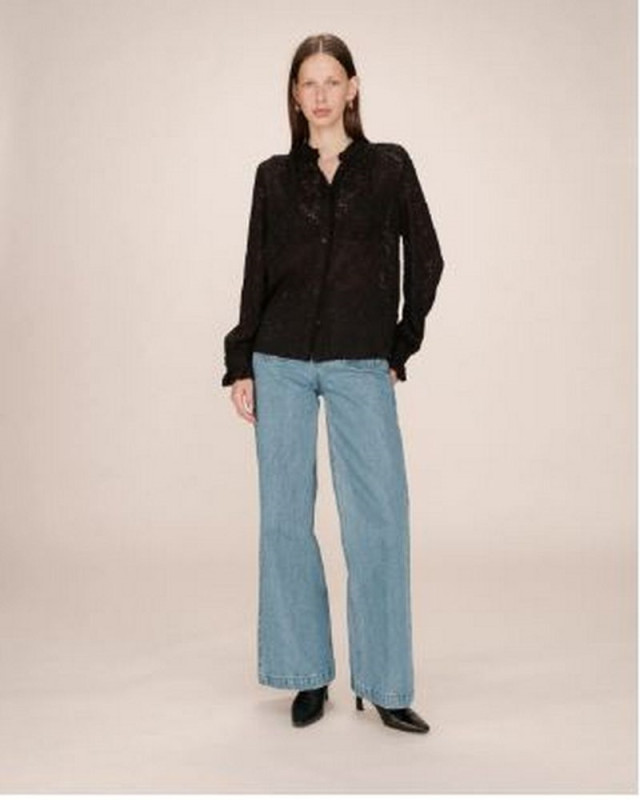 Chemisier Swing GRACE ET MILA Noir