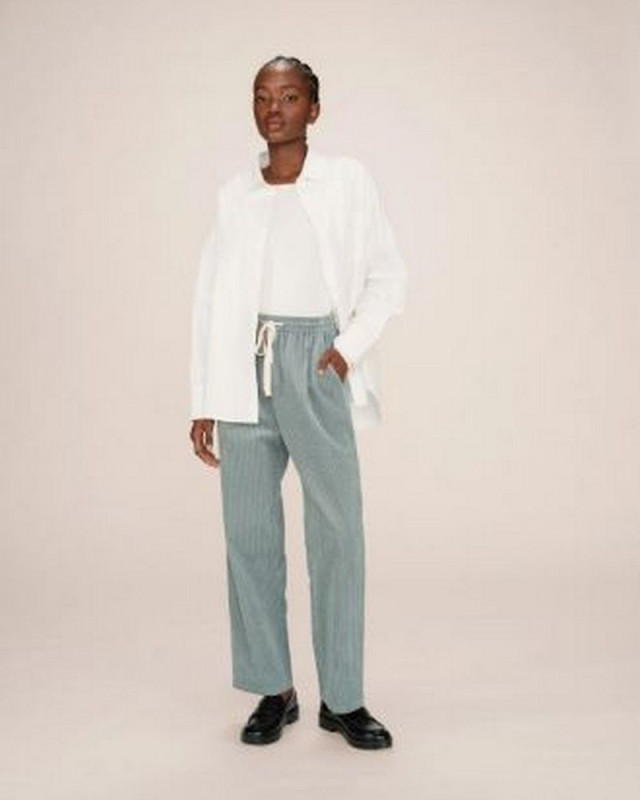 Pantalon velour liberty GRACE ET MILA sauge