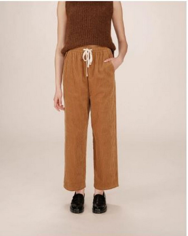 Pantalon velour liberty GRACE ET MILA Ocre