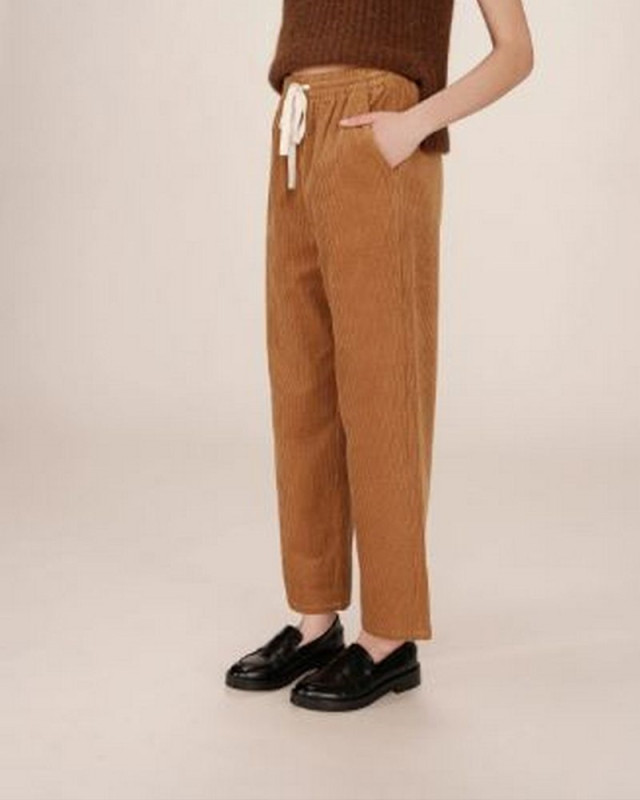 Pantalon velour liberty GRACE ET MILA Ocre