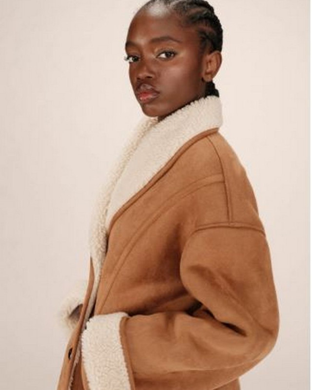 Manteau swan GRACE ET MILA Camel