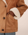 Manteau swan GRACE ET MILA Camel