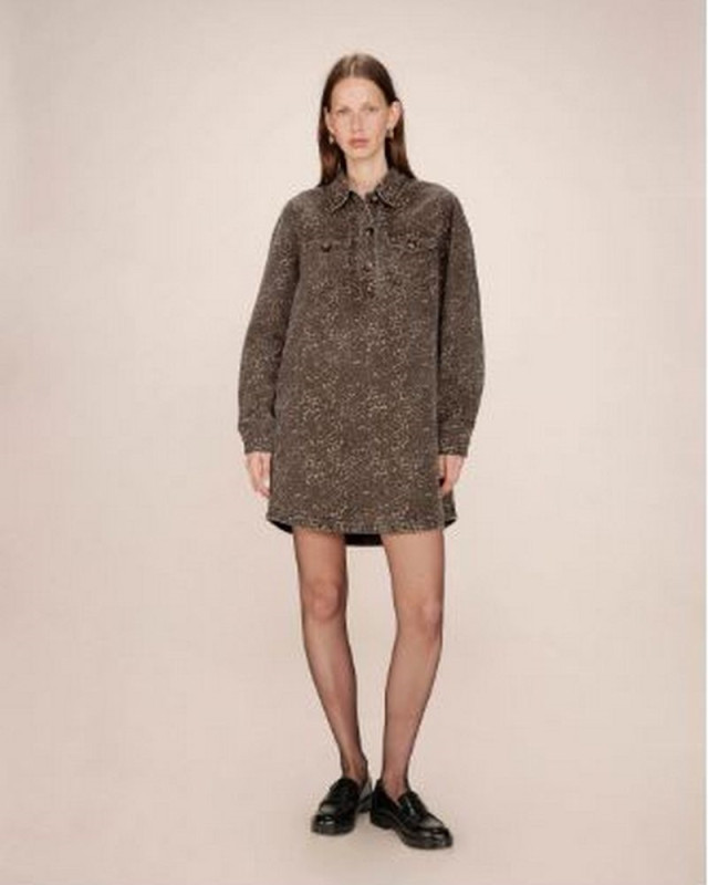 Robe imprimé Sally GRACE ET MILA Marron