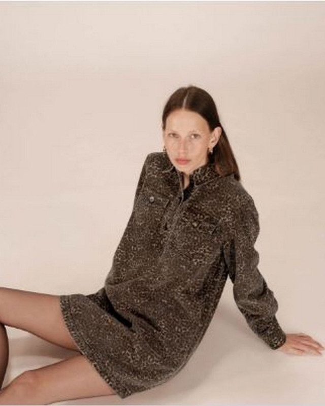 Robe imprimé Sally GRACE ET MILA Marron