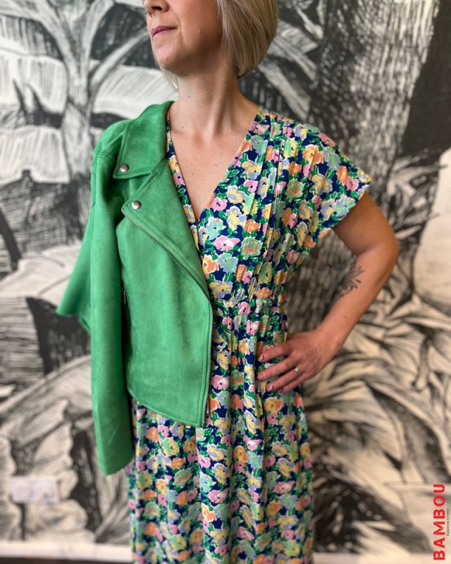 Robe longue Charlene C'EST BEAU LA VIE Marine