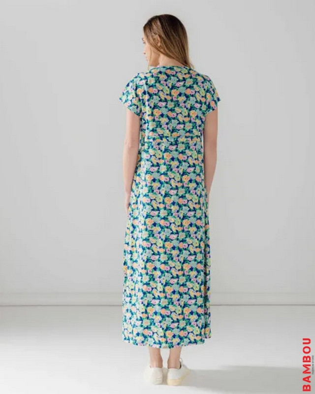 Robe longue Charlene C'EST BEAU LA VIE Marine