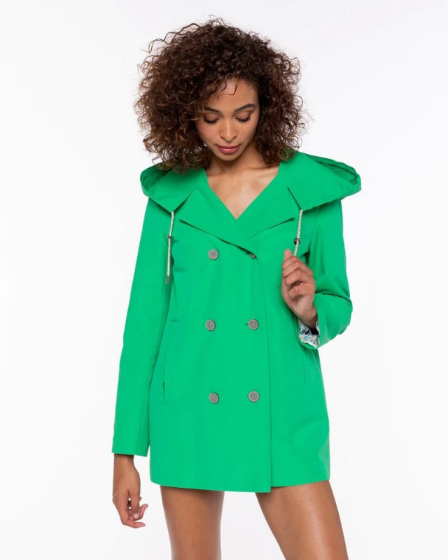 Parka Quiberon TRENCH COAT vert pomme / apple green