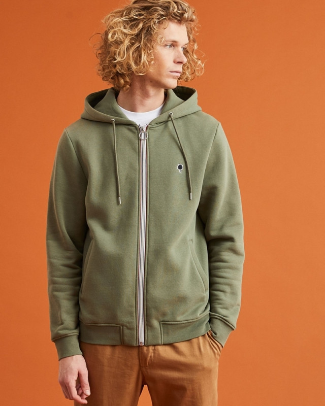 Sweat zippe Mesnil FAGUO Vert