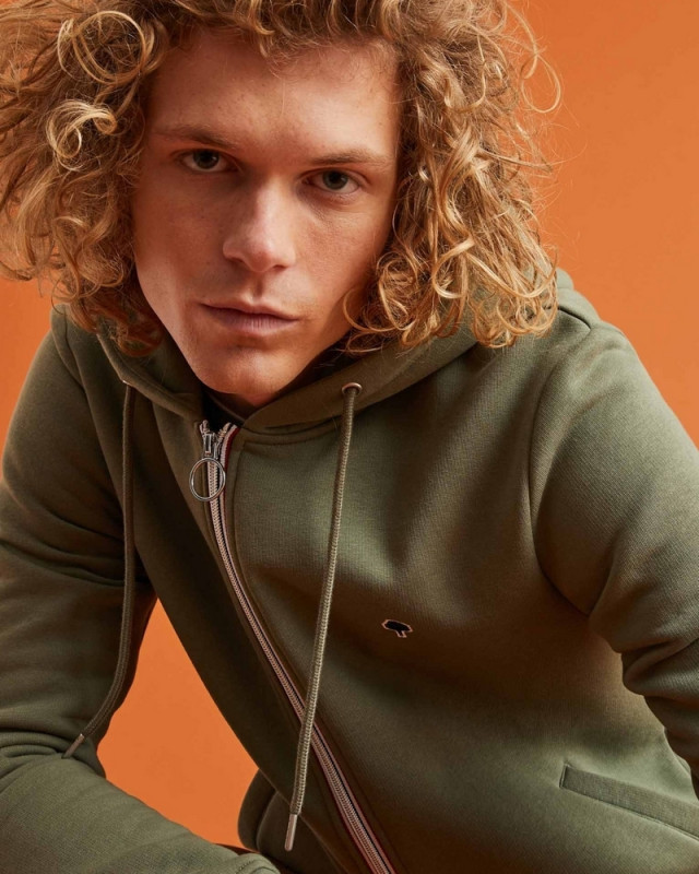 Sweat zippe Mesnil FAGUO Vert