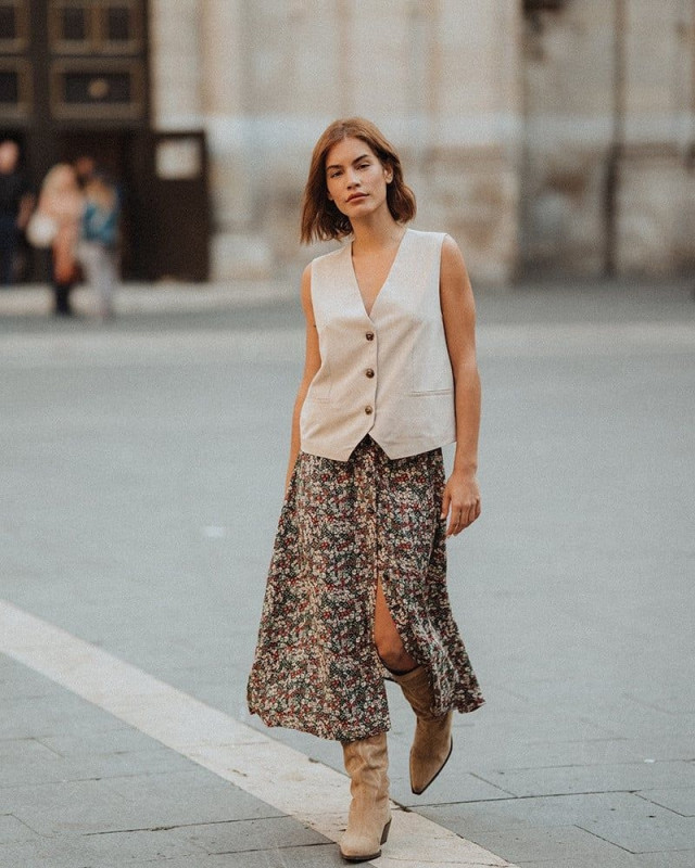 Jupe longue Irlande GRACE & MILA Noir