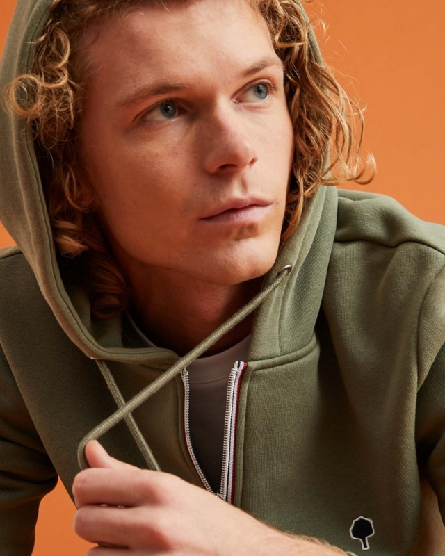 Sweat zippe Mesnil FAGUO Vert