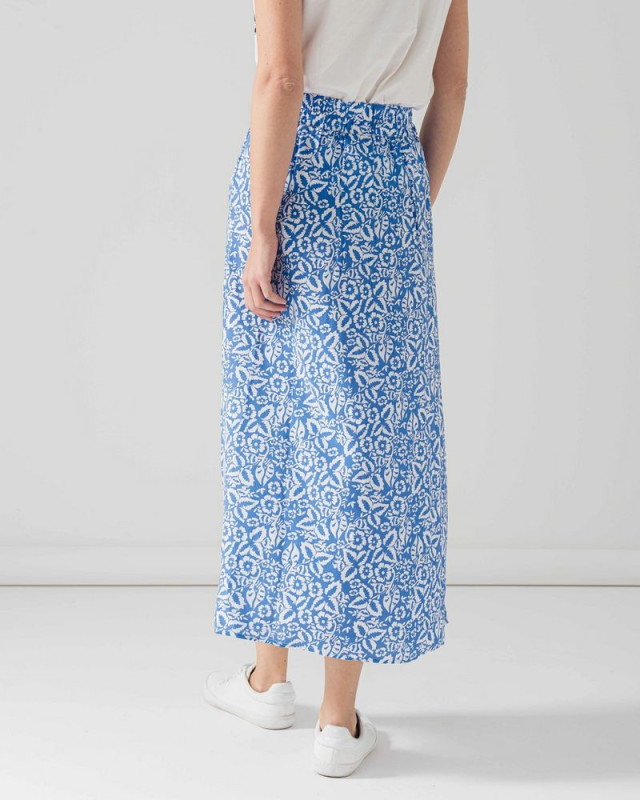 Jupe longue Lilou C'EST BEAU LA VIE azur