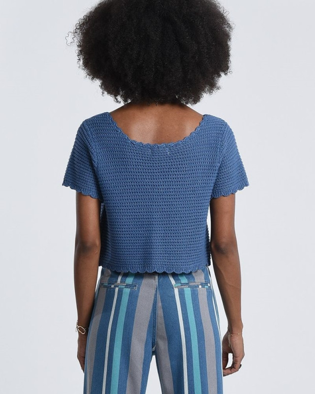 Gilet crop top Molly Bracken Denim