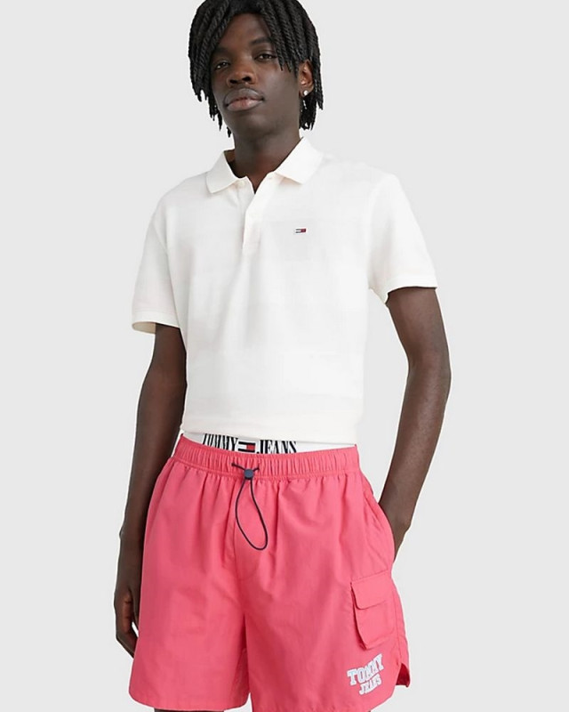 Polo tommy jeans Blanc