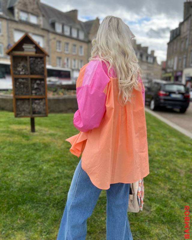 Chemise Influente GRACE & MILA Orange