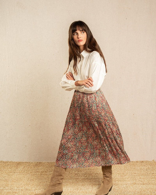 Jupe longue Inais GRACE & MILA Vert