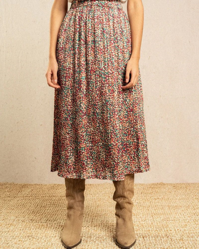 Jupe longue Inais GRACE & MILA Vert