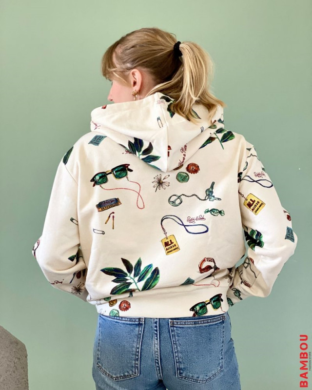 Sweat à capuche SCOTCH & SODA Ecru