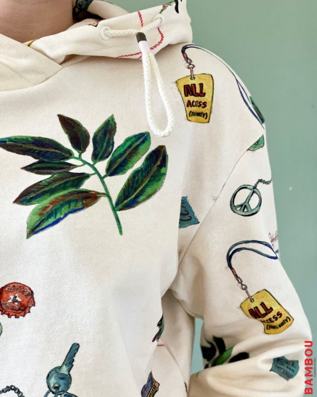 Sweat à capuche SCOTCH & SODA Ecru