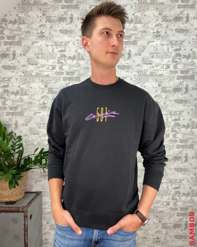 Sweat col ras du cou 501 LEVI'S Noir