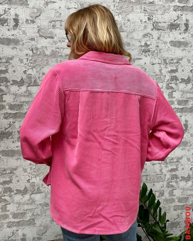 Chemise en velours Vmsascha VERO MODA Rose