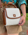 Sac bandoulière Victoria VANESSA WU Beige